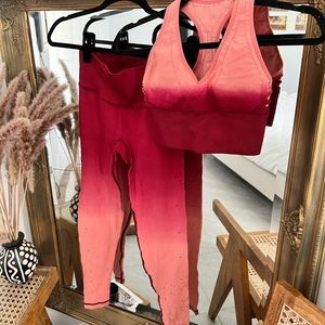 PINK OMBRÉ FITNESS SET XS